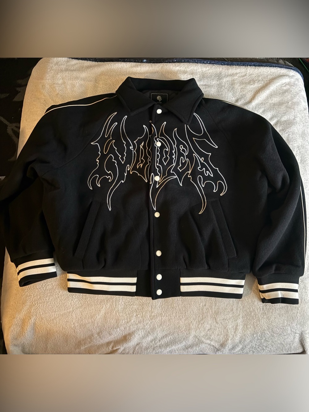 Darc Sport Until Valhalla Roxy Box Cut Rudy Letterman Jacket 39 of 500Large NWT
